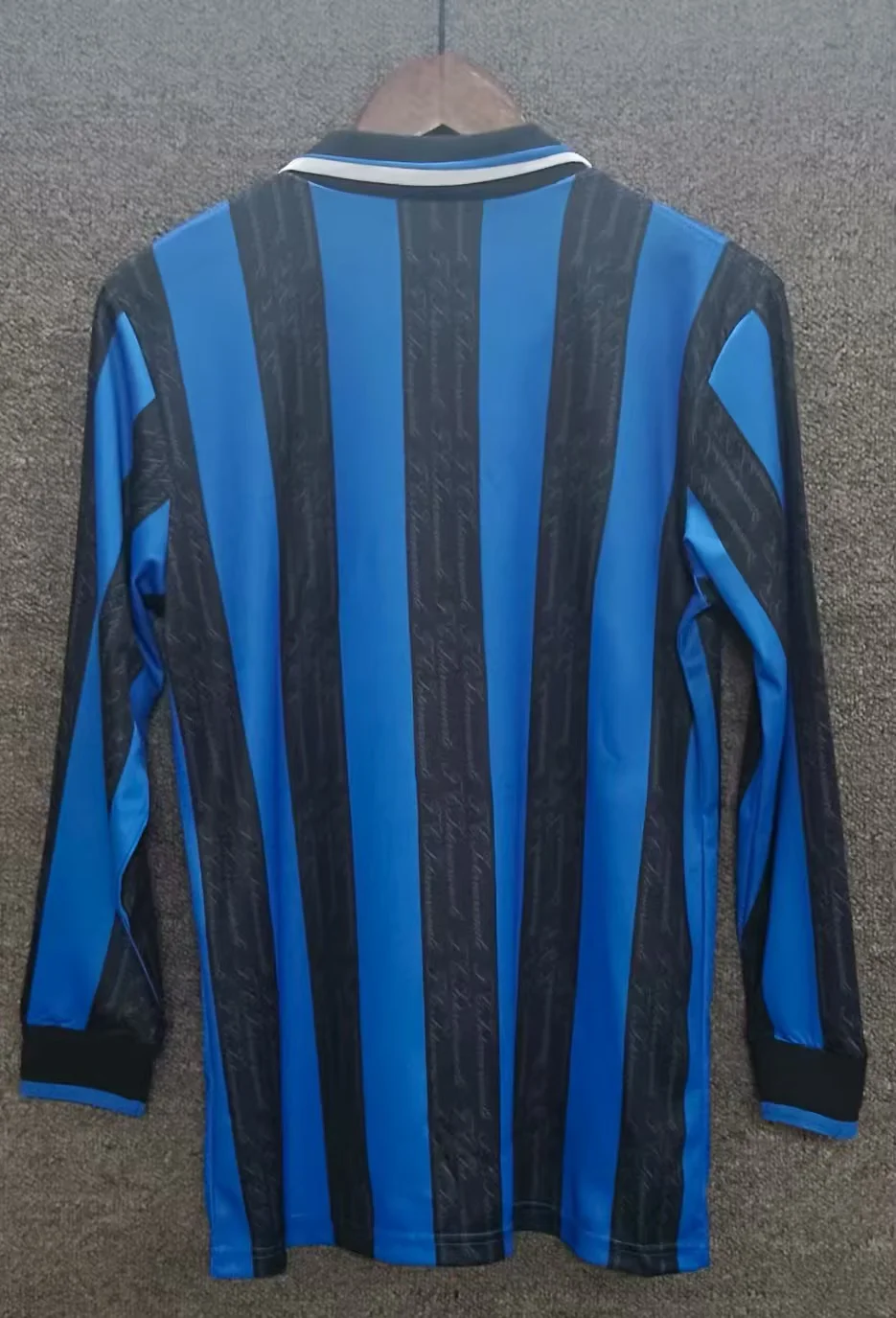 96/97 Retro Inter Milan Long Sleeve Home Blue Black Football Jersey1:1 Quality Thai