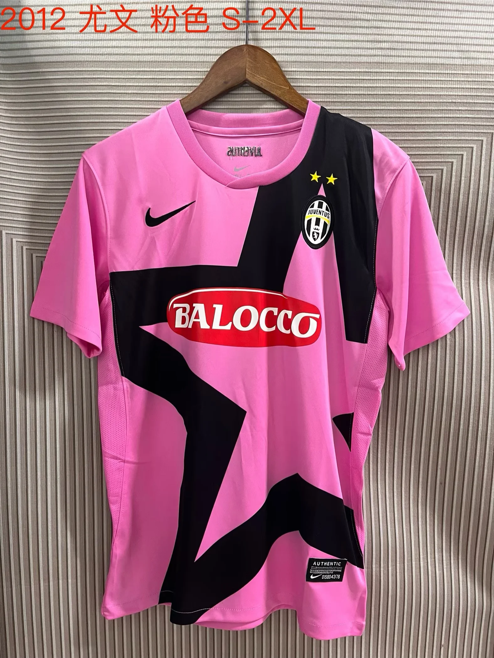 2012 Retro Juventus Away Pink Soccer Jersey 1:1 Thai Quality