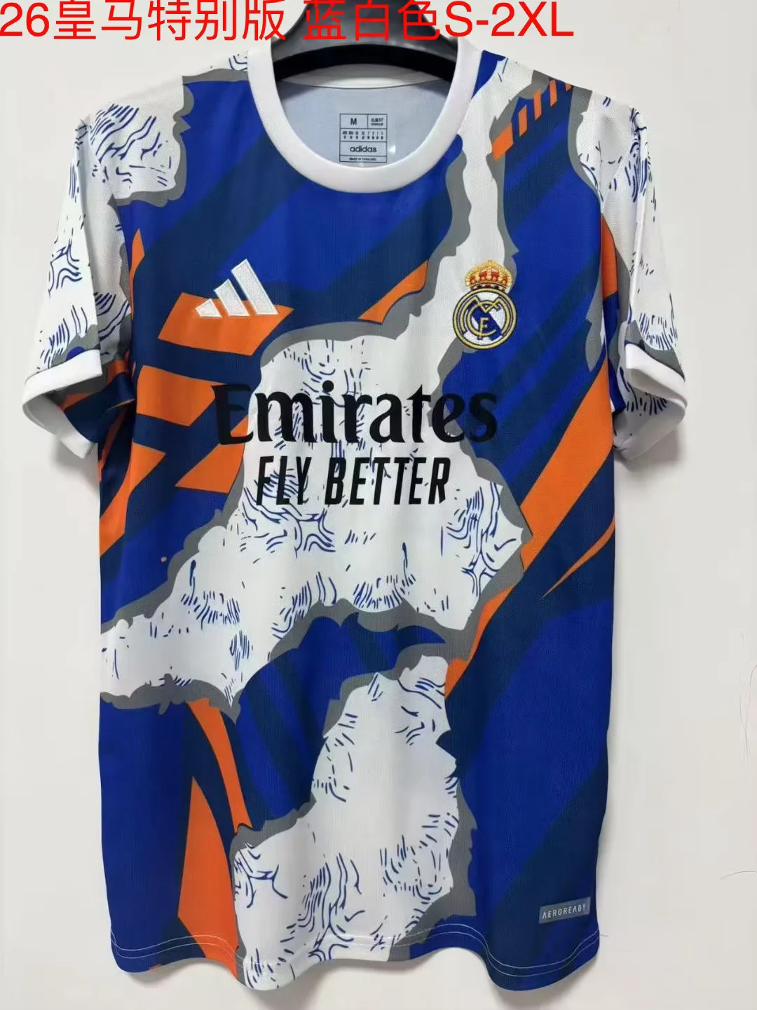 2026 Real Madrid Special Edition Blue and White Soccer jersey 1:1