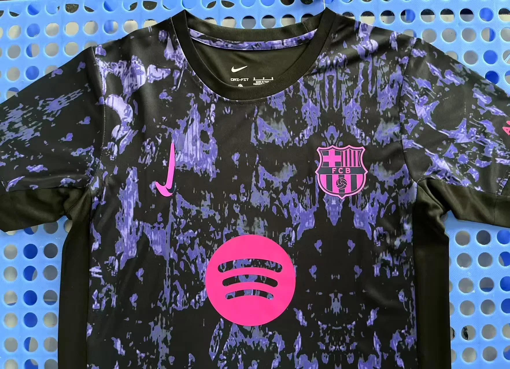 2025 Barcelona Training levver Black and Purple Football Shirt 1:1 Thai Quality