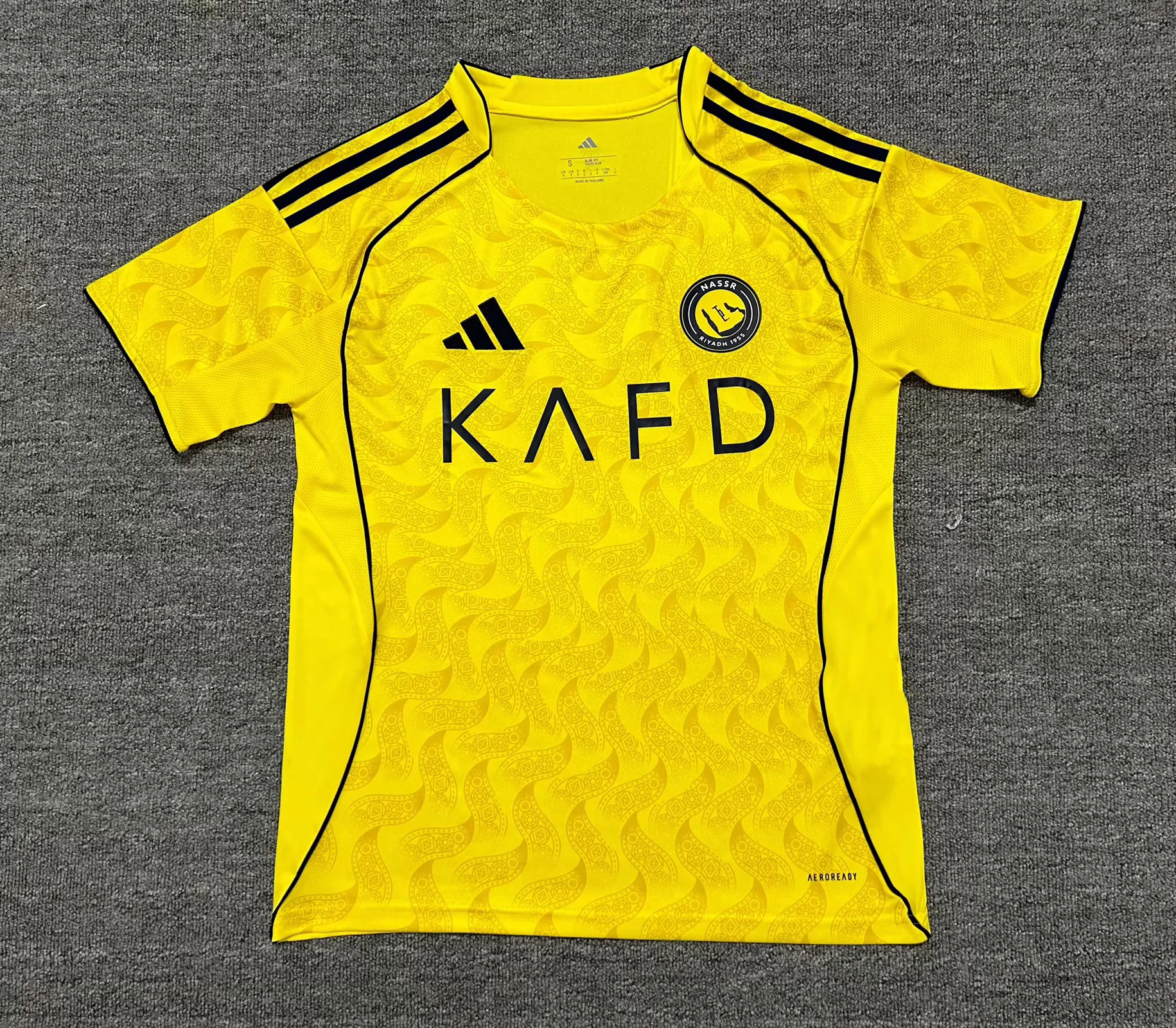 2025/2026 Al-Nassr Home Yellow Football Shirt 1:1 Thai Quality