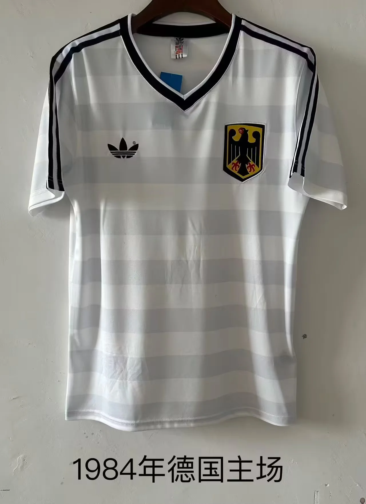 1984 Retro Germany Home White Soccer Jersey