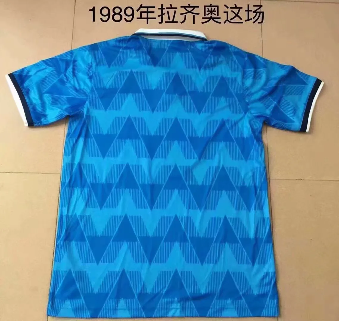 1989 Retro Lazio Home Blue Soccer Jersey 1:1 Thai Quality