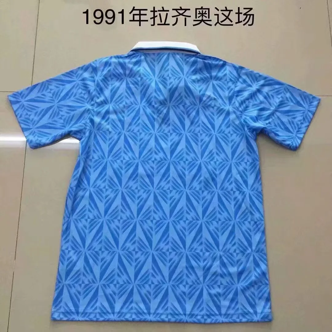 1991 Retro Lazio Home Blue Soccer Jersey 1:1 Thai Quality