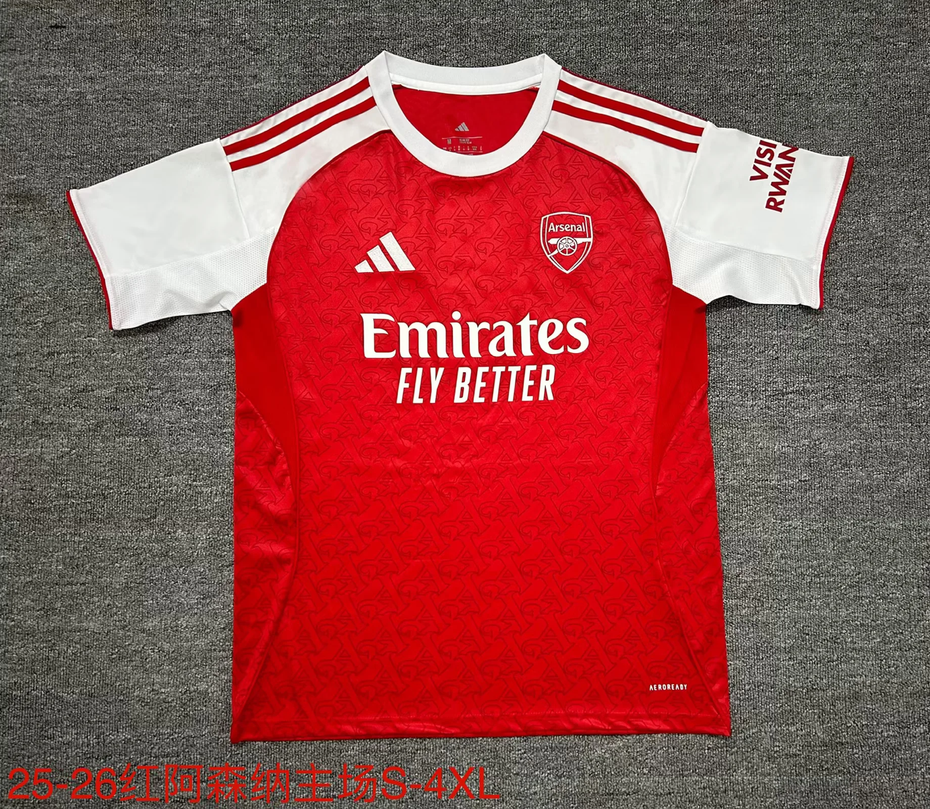 2025-2026 Arsenal Home Red Soccer Jersey