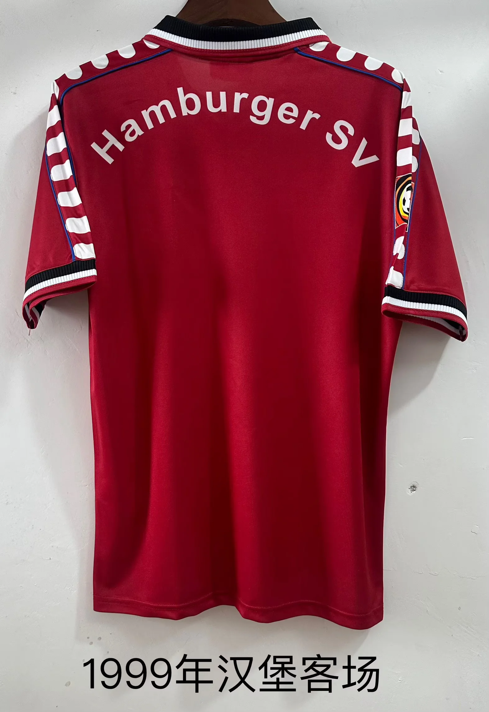 1999 Hamburger SV Away Red Football Jersey 1:1 Thai Quality