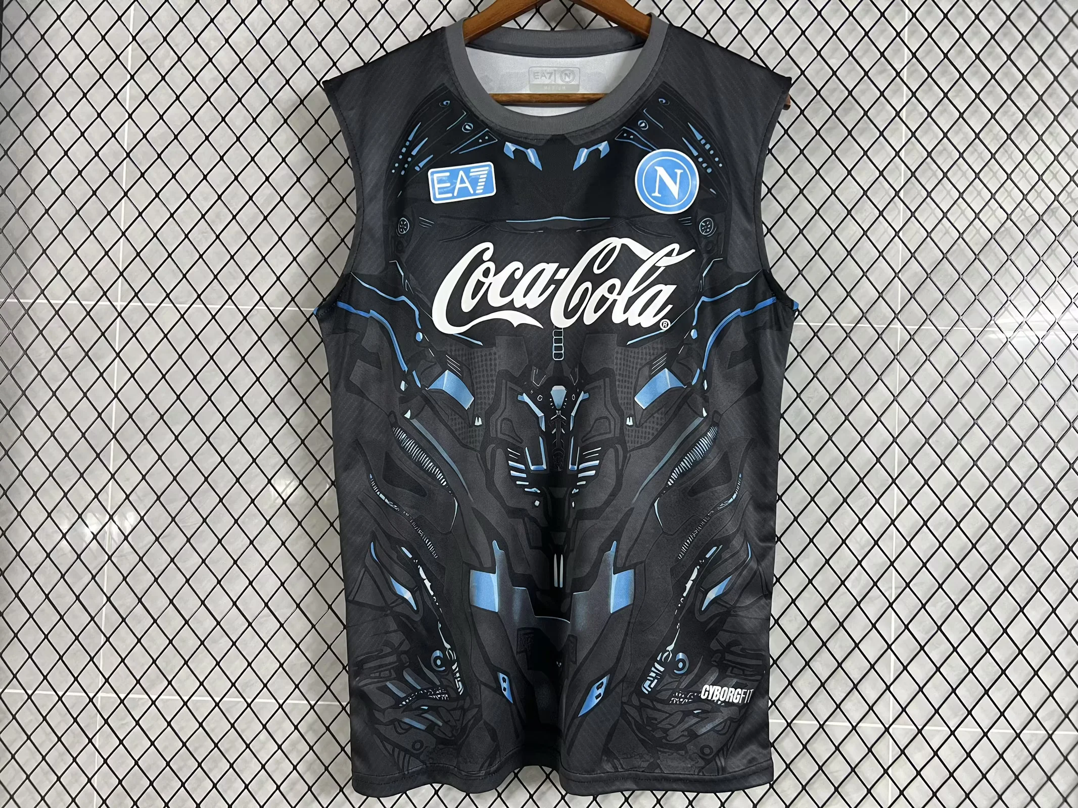 2025/2026 Napoli Training levver Vest Dark gray Soccer Jersey 1:1 Thai Quality