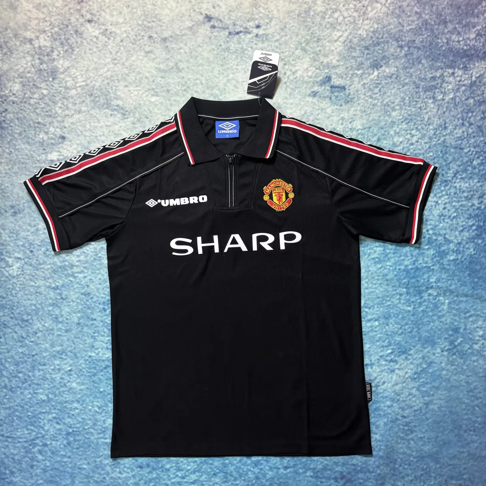 1998 Retro Manchester United Away Black Football Shirt 1:1 Thai Quality