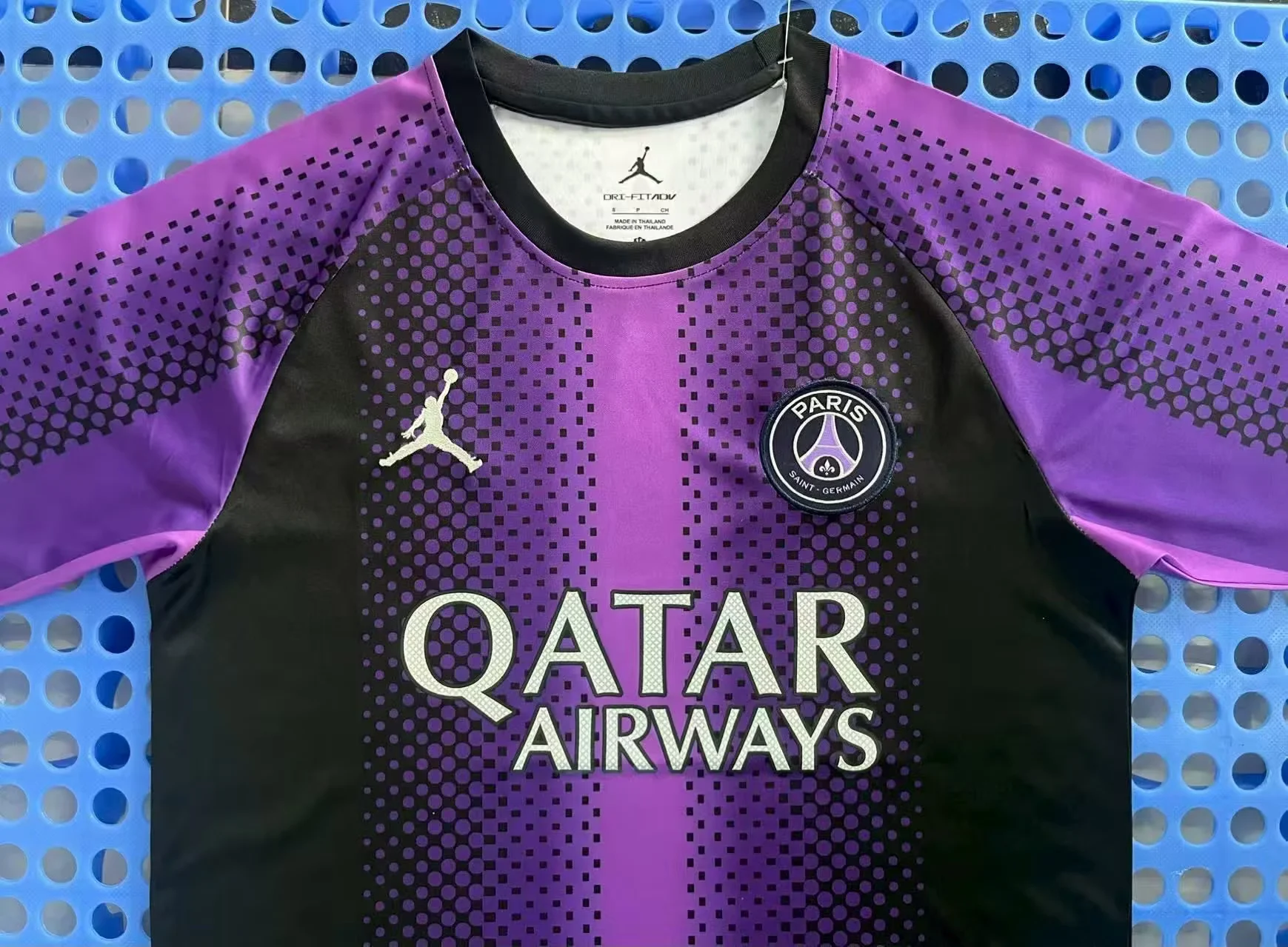 2025 Psg Paris Flying Man Training levver Blue and Black Soccer Jersey 1:1 Thai Quality