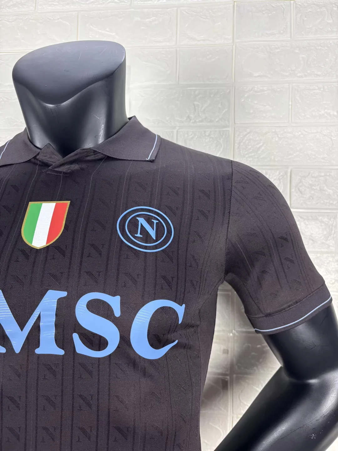 2025/26 Napoli third player version Black Soccer Jersey