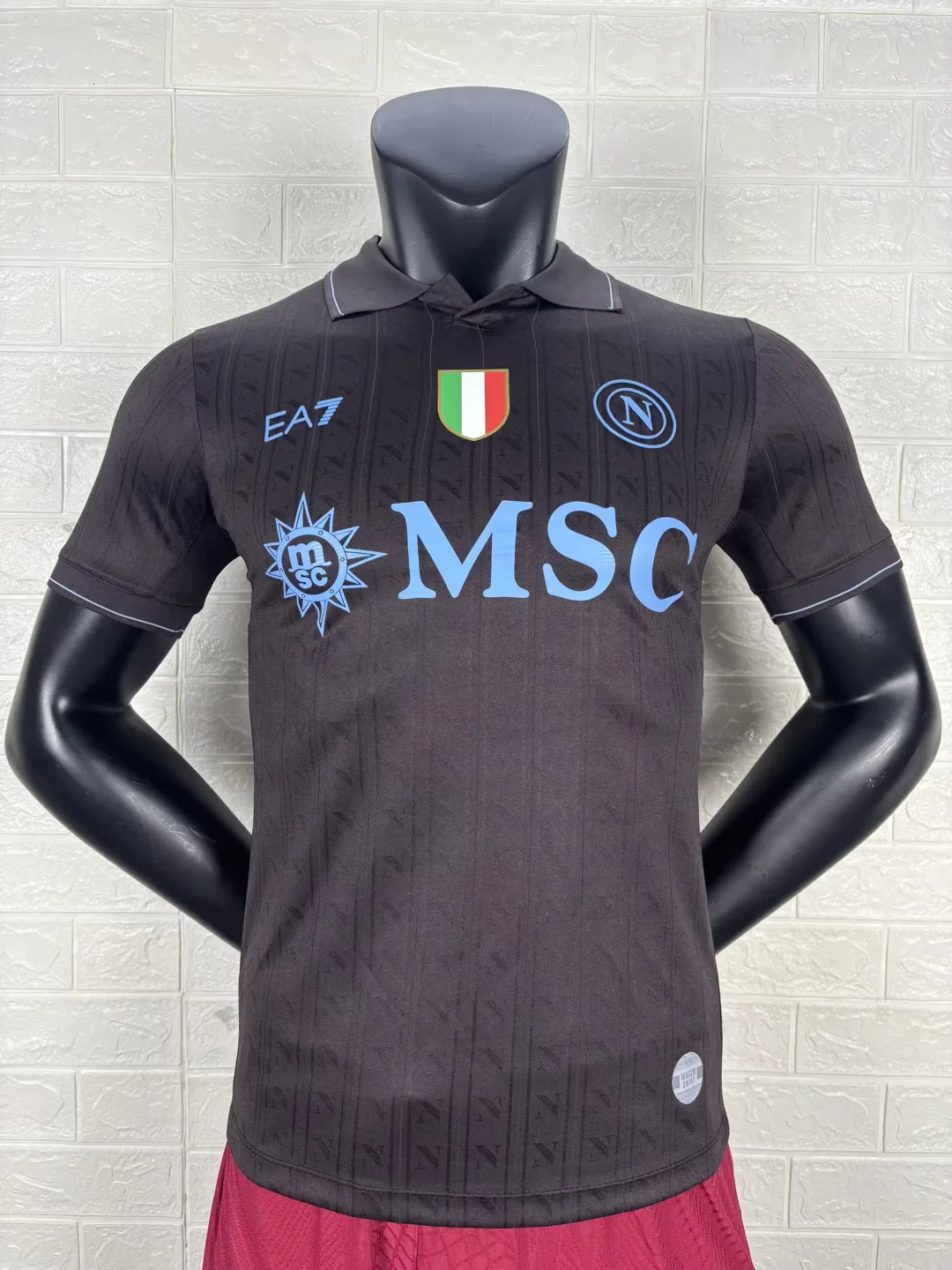 2025/26 Napoli third player version Black Soccer Jersey