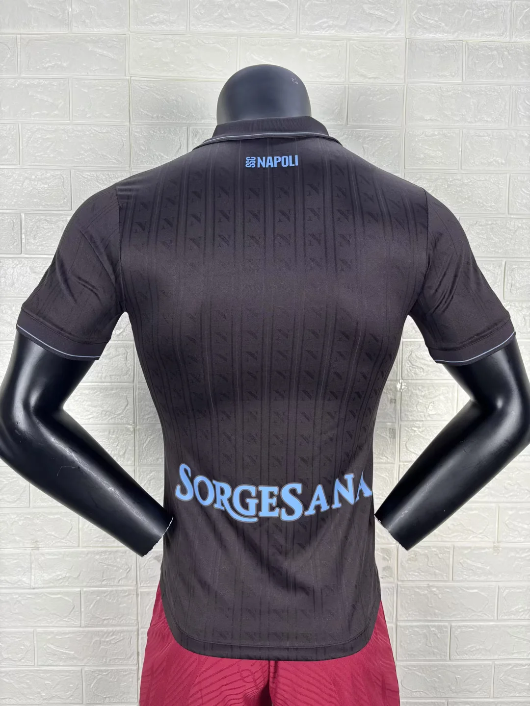 2025/26 Napoli third player version Black Soccer Jersey