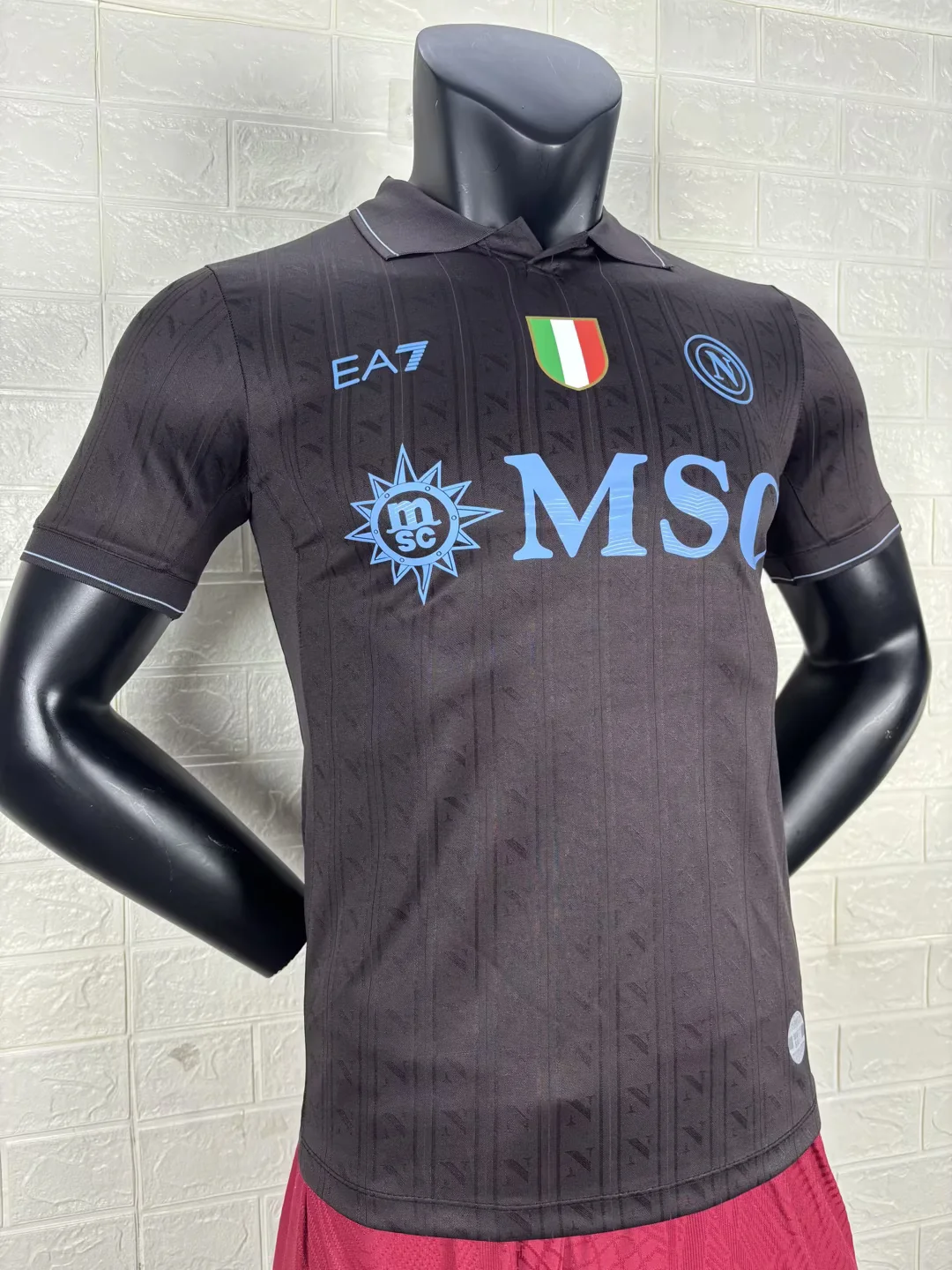 2025/26 Napoli third player version Black Soccer Jersey
