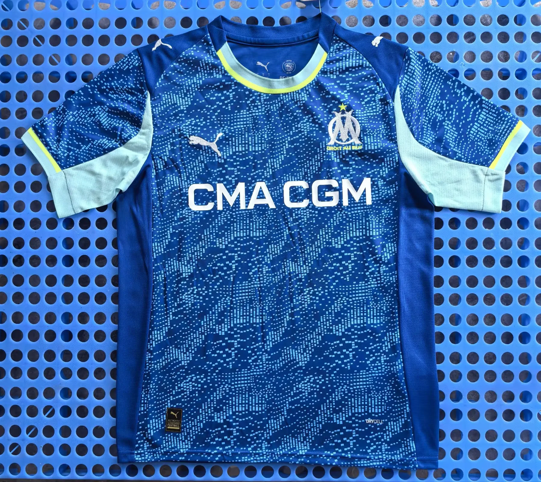 2025-26 Olympique de Marseille third Away Blue Football Shirt 1:1 Thai Quality
