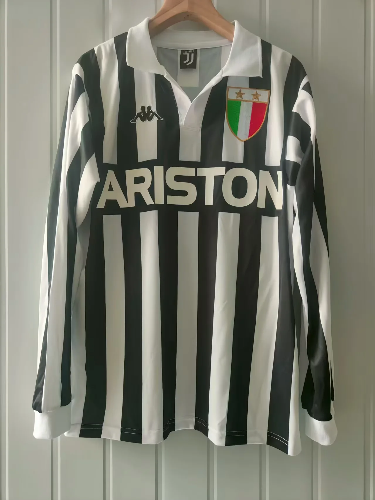 1984/1985 Retro Long Sleeve Juventus Away Soccer Jersey 1:1 Thai Quality