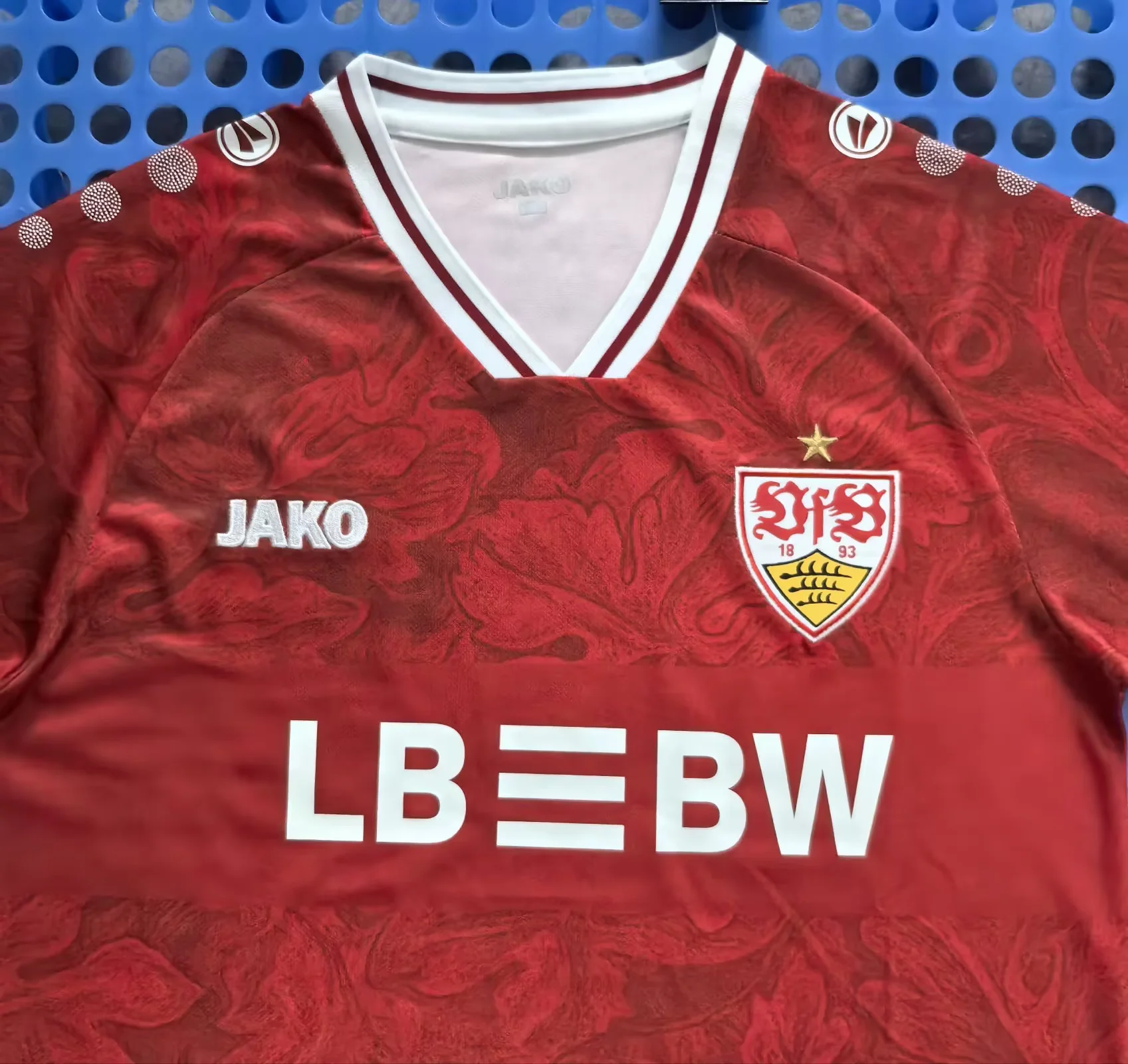 2024/2025 VfB Stuttgart  Away Red Football Jersey 1:1 Thai Quality