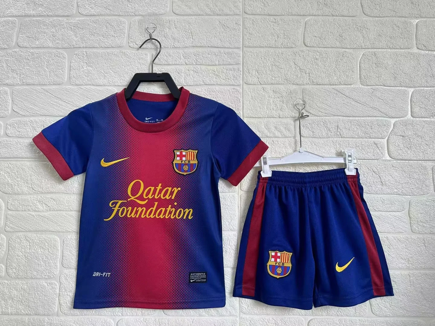 2012/2013 Retro Barcelona Home Red Football Shirt Kids Size