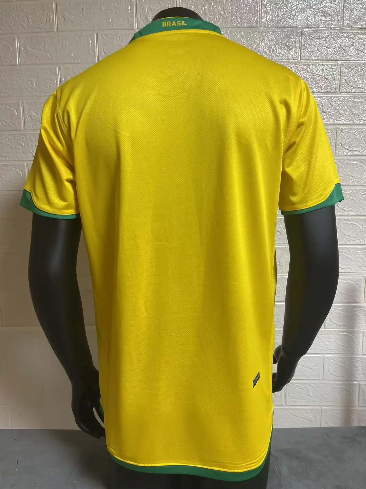 2006 Retro Brazil Home Yellow Soccer Jersey