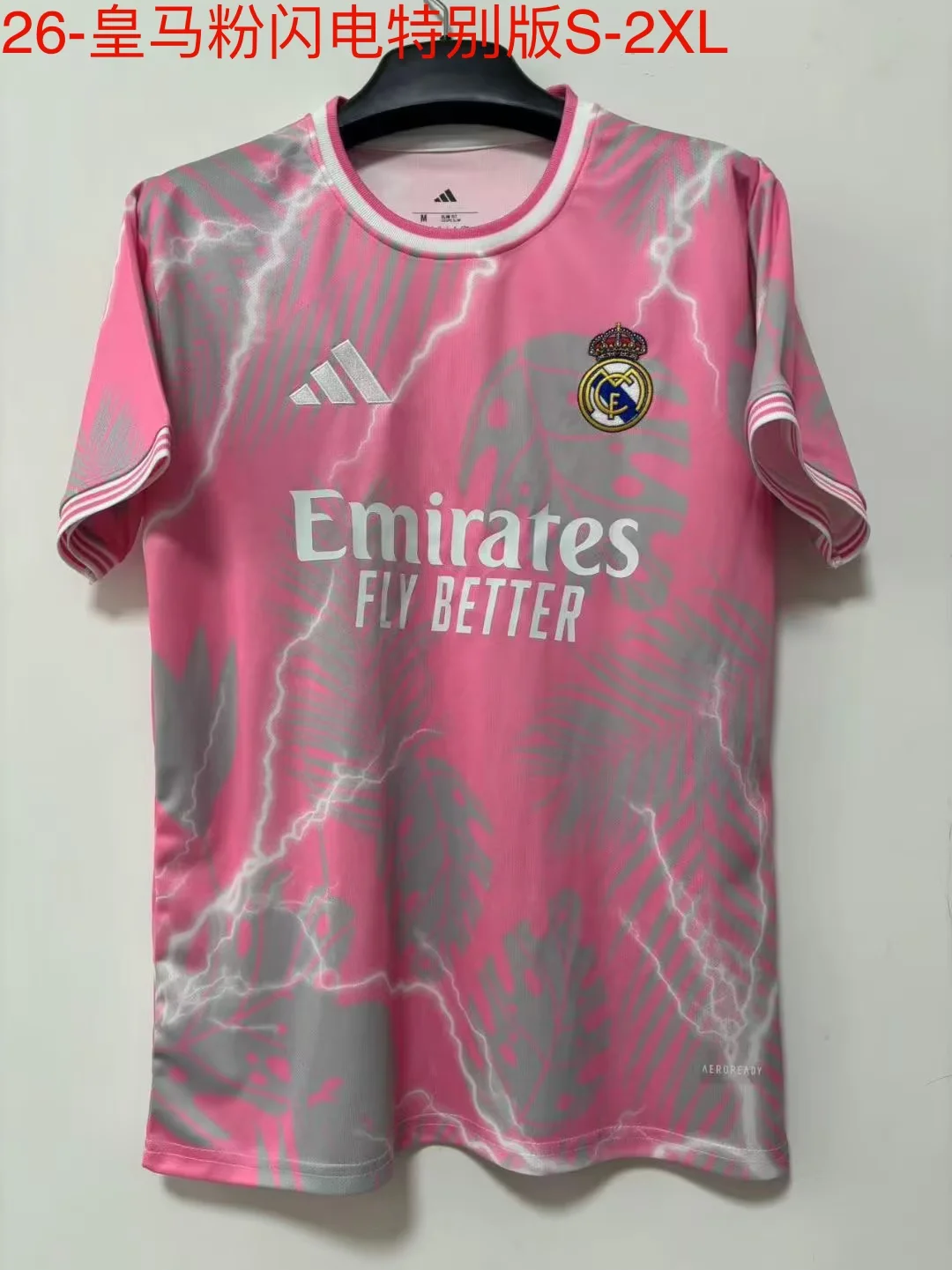 2026 Real Madrid home Special Edition Pink Soccer jersey 1:1
