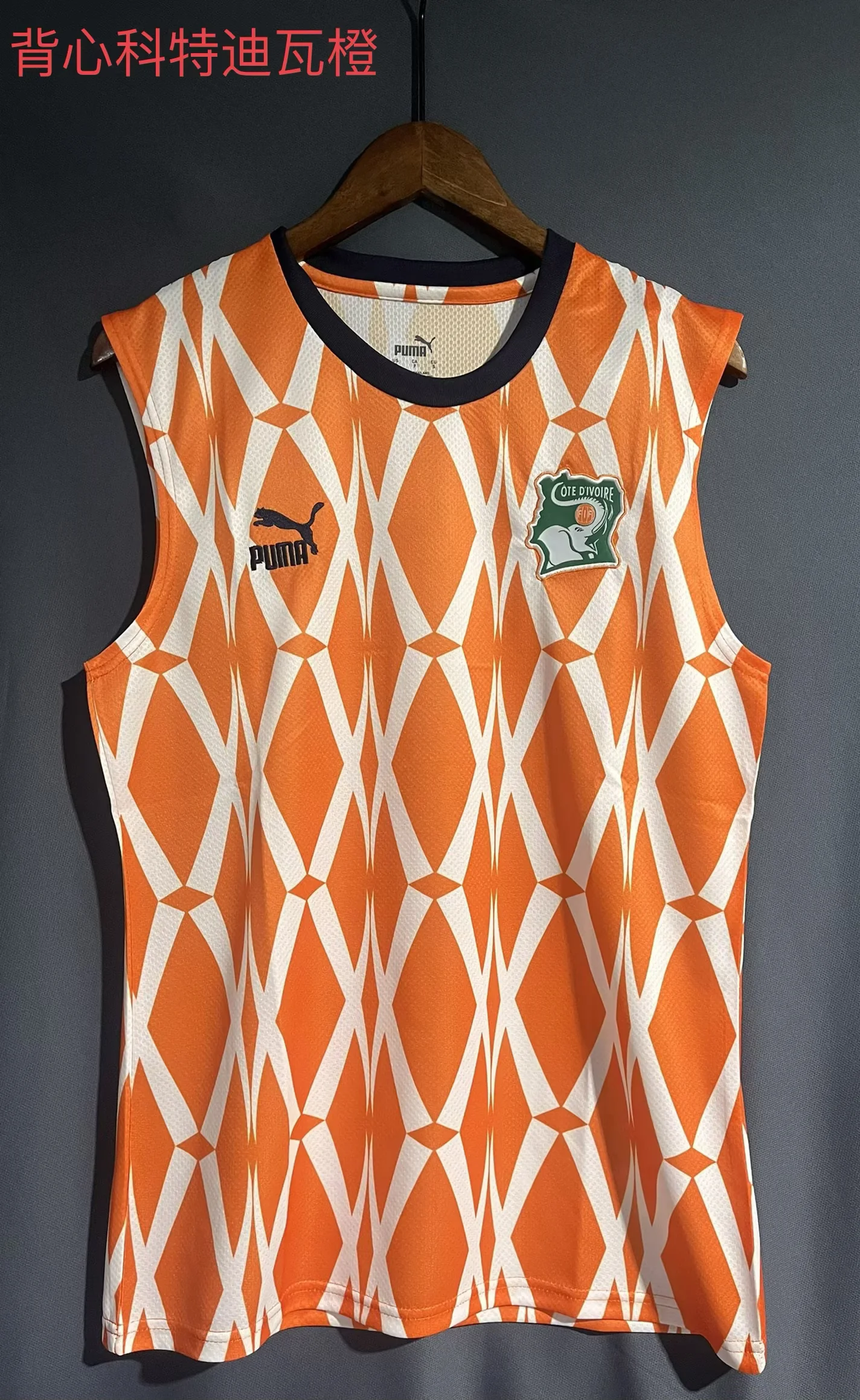 2025/2026 Cote dilvoire Training levver Vest Orange Soccer Jersey 1:1 Thai Quality