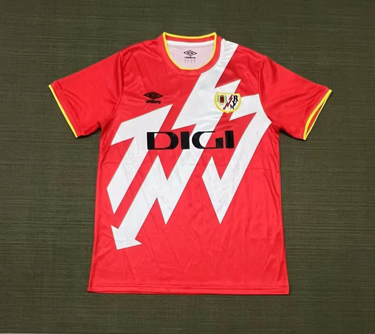 2025 Rayo Vallecano Home Red Football Shirt 1:1 Thai Quality