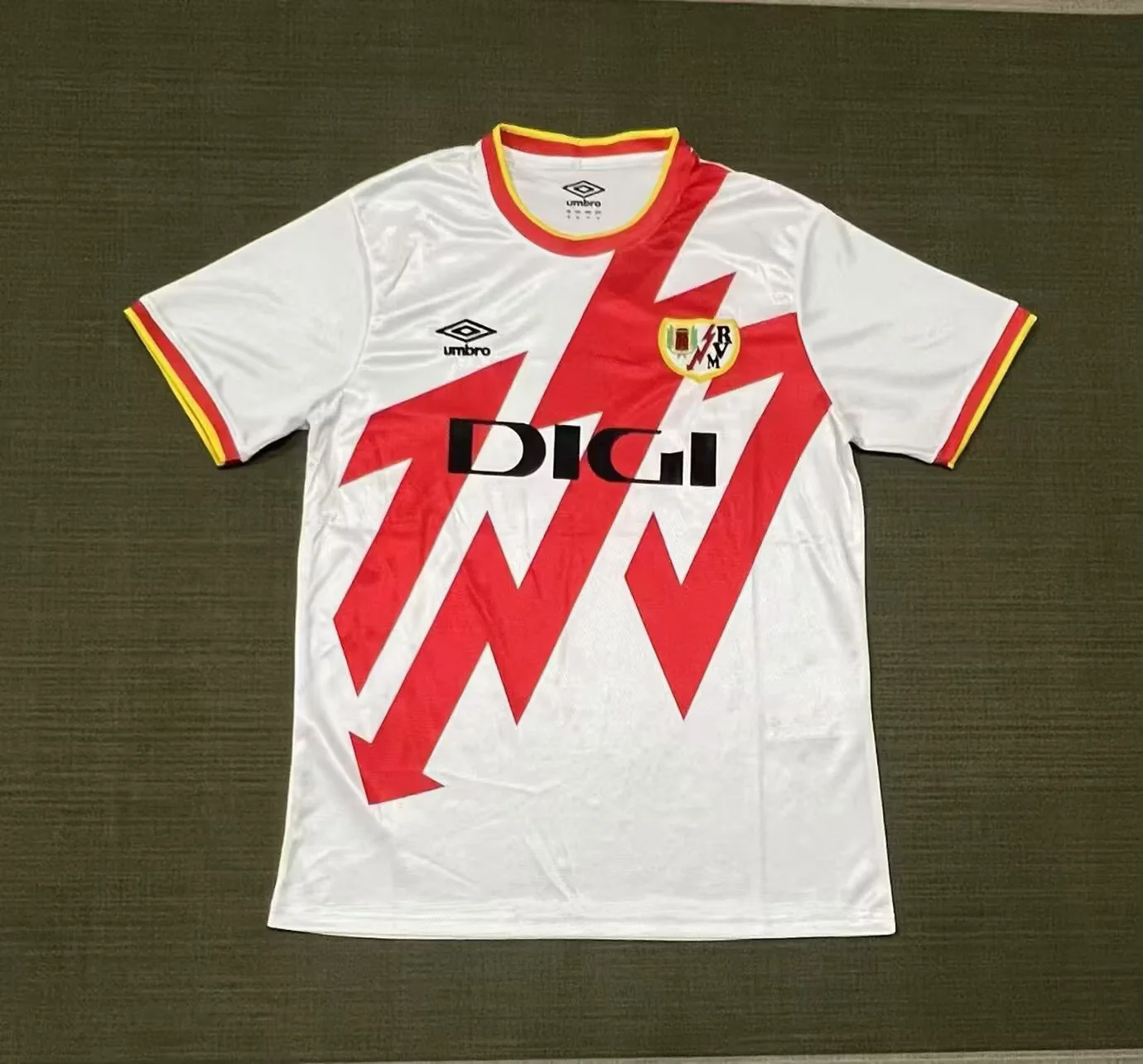 2025 Rayo Vallecano Home White Football Shirt 1:1 Thai Quality