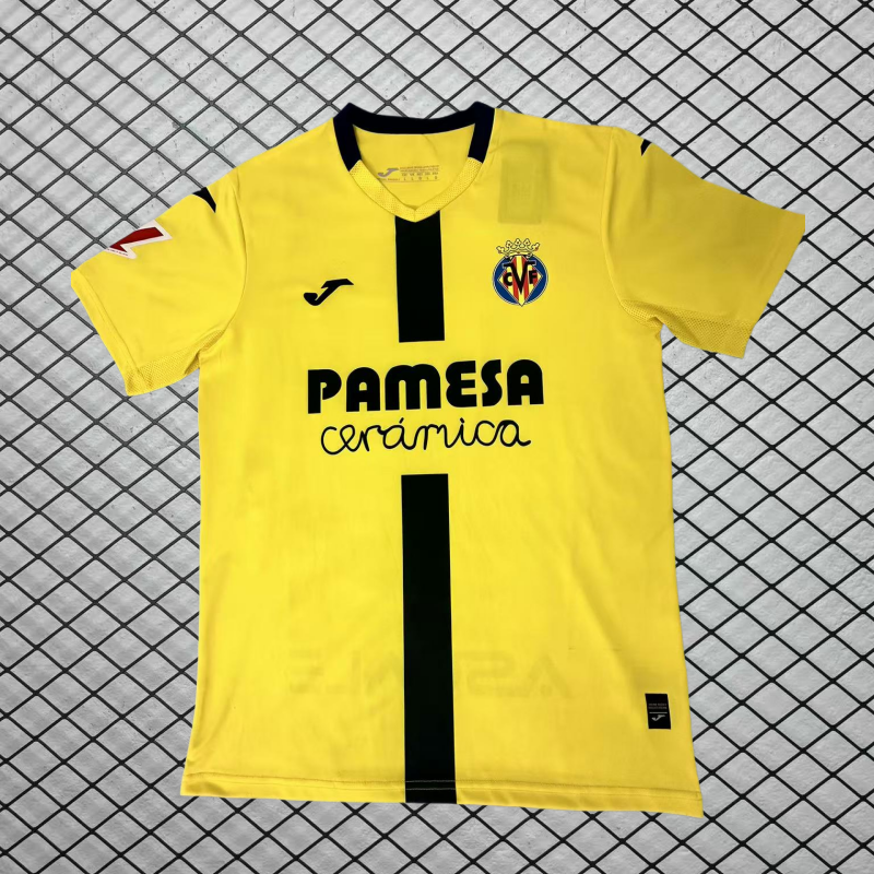 2025-26 Villarreal CF Home Yellow Football Shirt 1:1 Thai Quality
