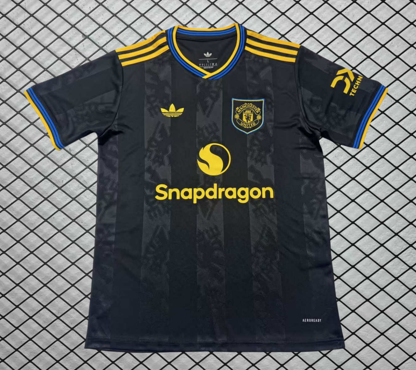 2025-26 Manchester United third Away Black Fans Football Shirt 1:1 Thai Quality