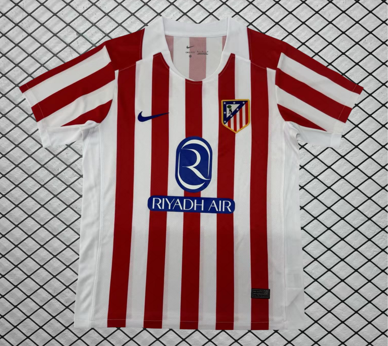 2025-26 Atletico Madrid home Red and White Fans Soccer Jersey