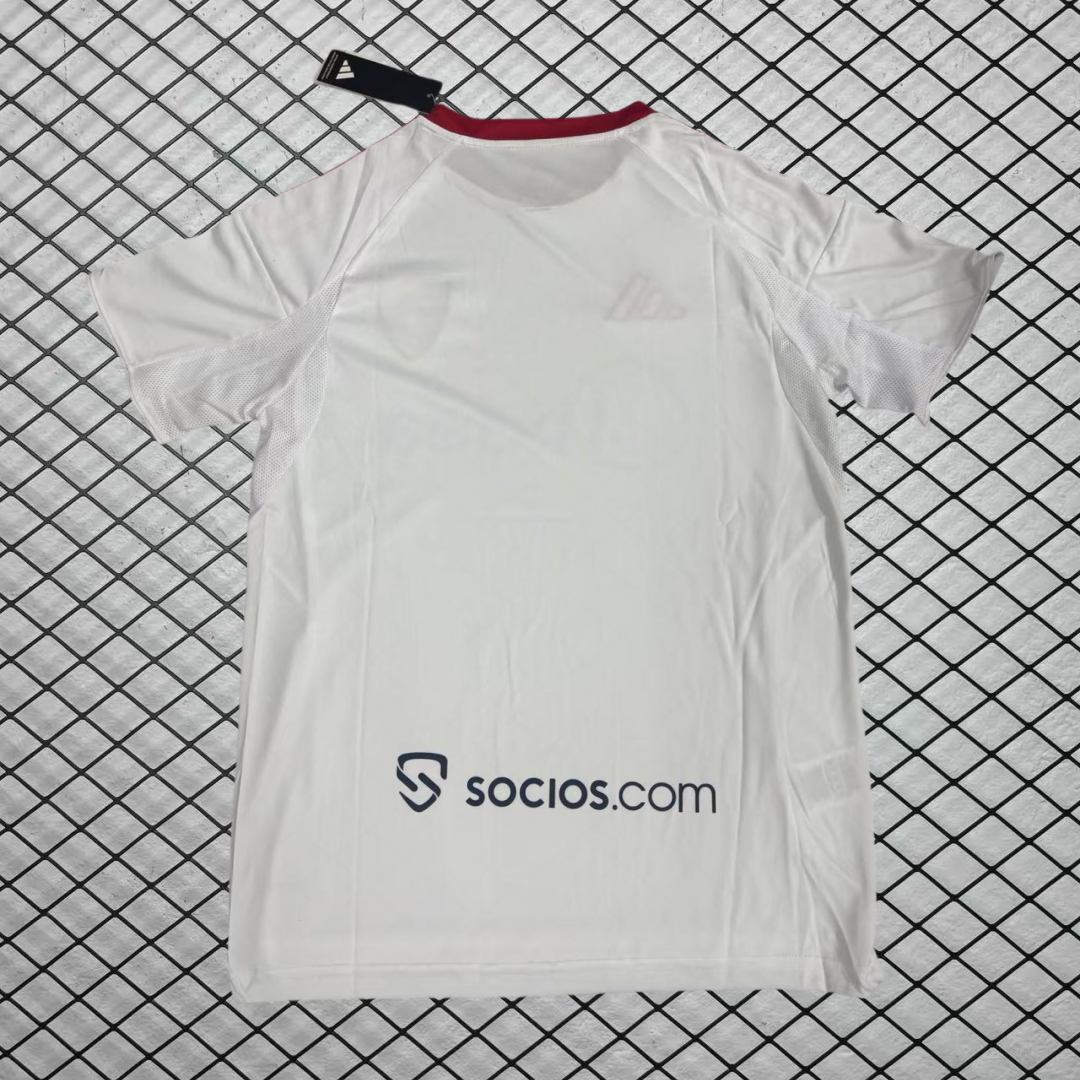 2025_26_Sevilla home White Fans Soccer jersey