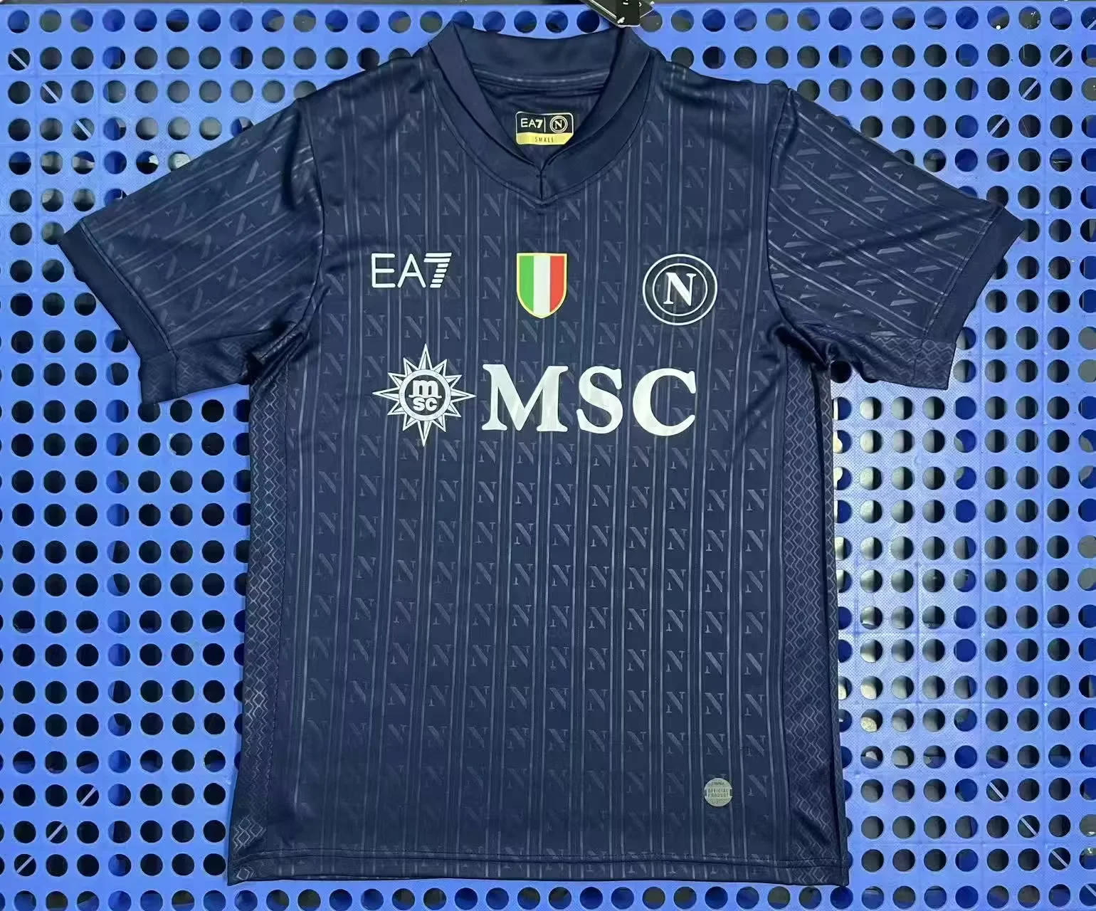 2025 Napoli third Away Champios League version Blue Fans Soccer Jersey 1:1 Thai Quality
