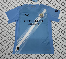 2025-26 Manchester City Away Blue Fans Football Shirt 1:1 Thai Quality