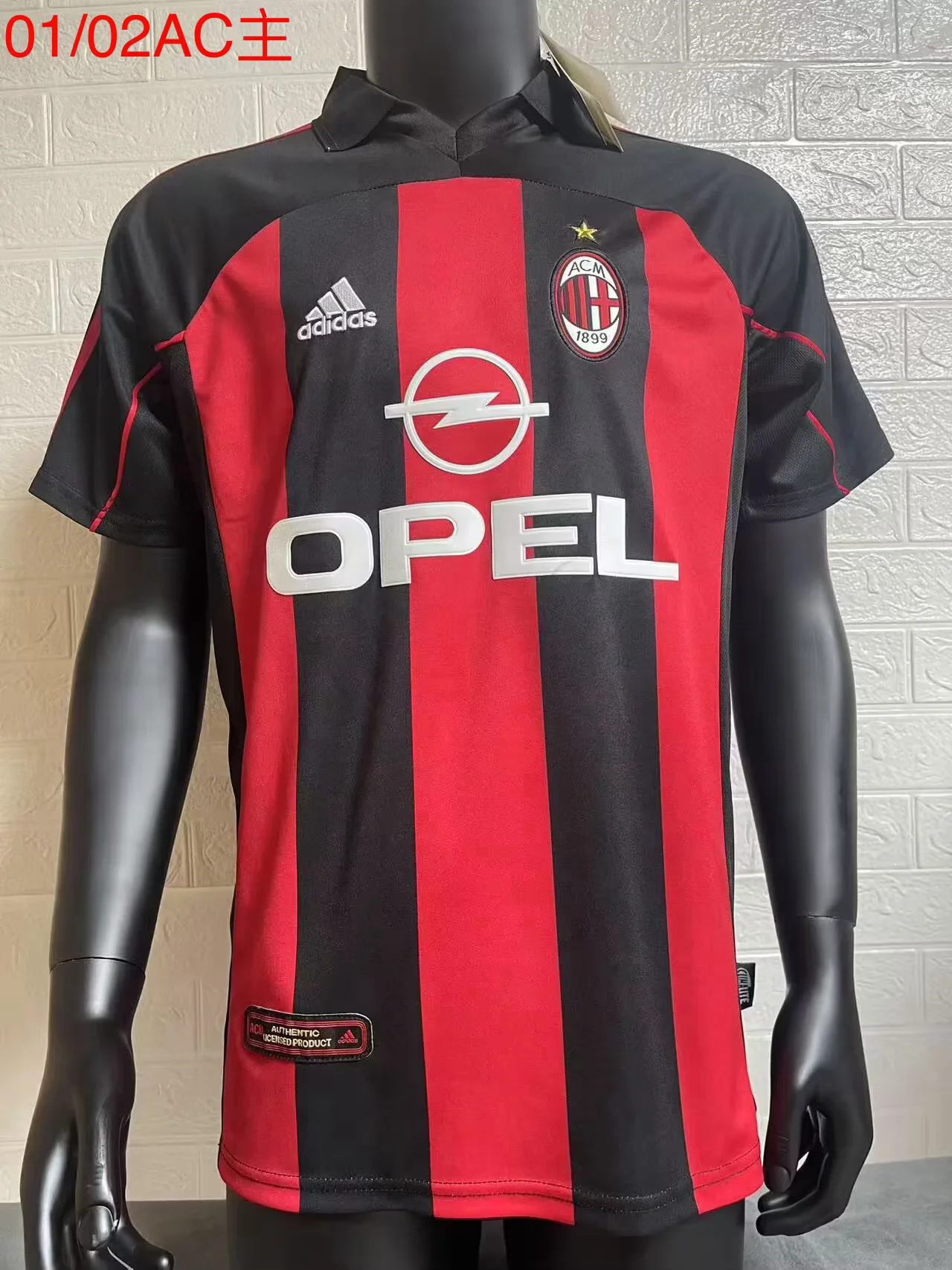 2001/2002 Retro AC Milan Home Football Shirt 1:1 Thai Quality
