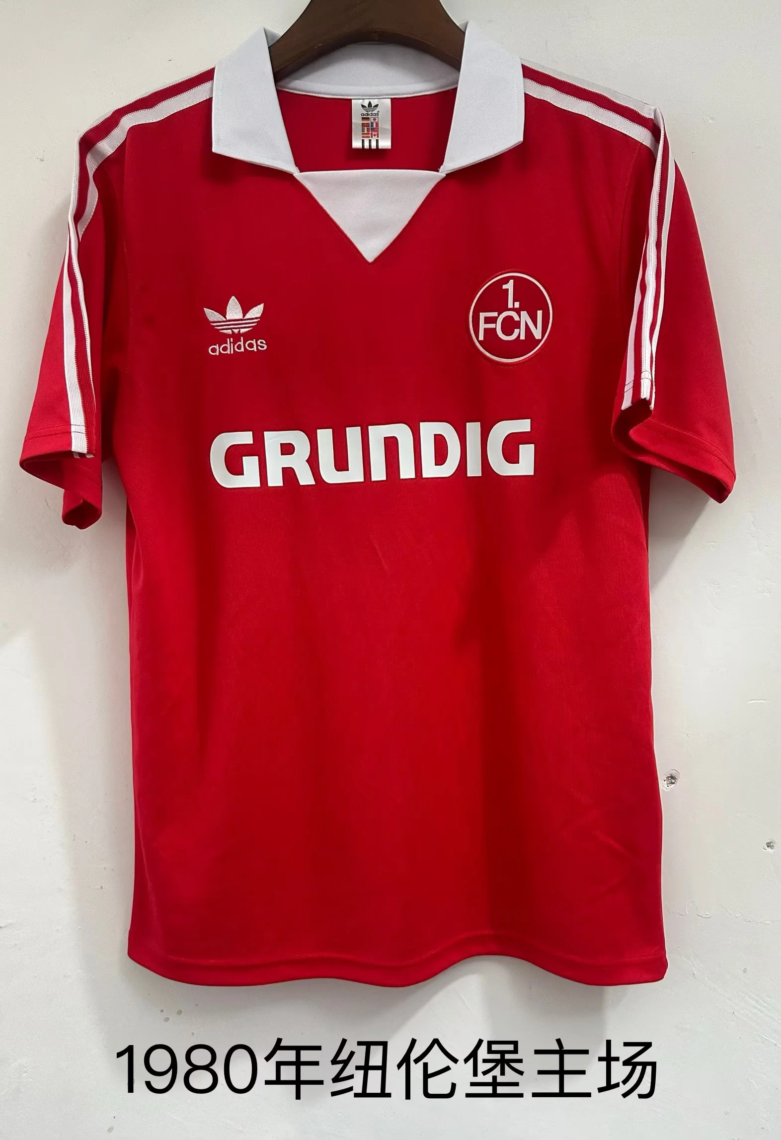 1980 Retro FC Nurnberg Home Red Fans Soccer Jersey 1:1 Thai Quality