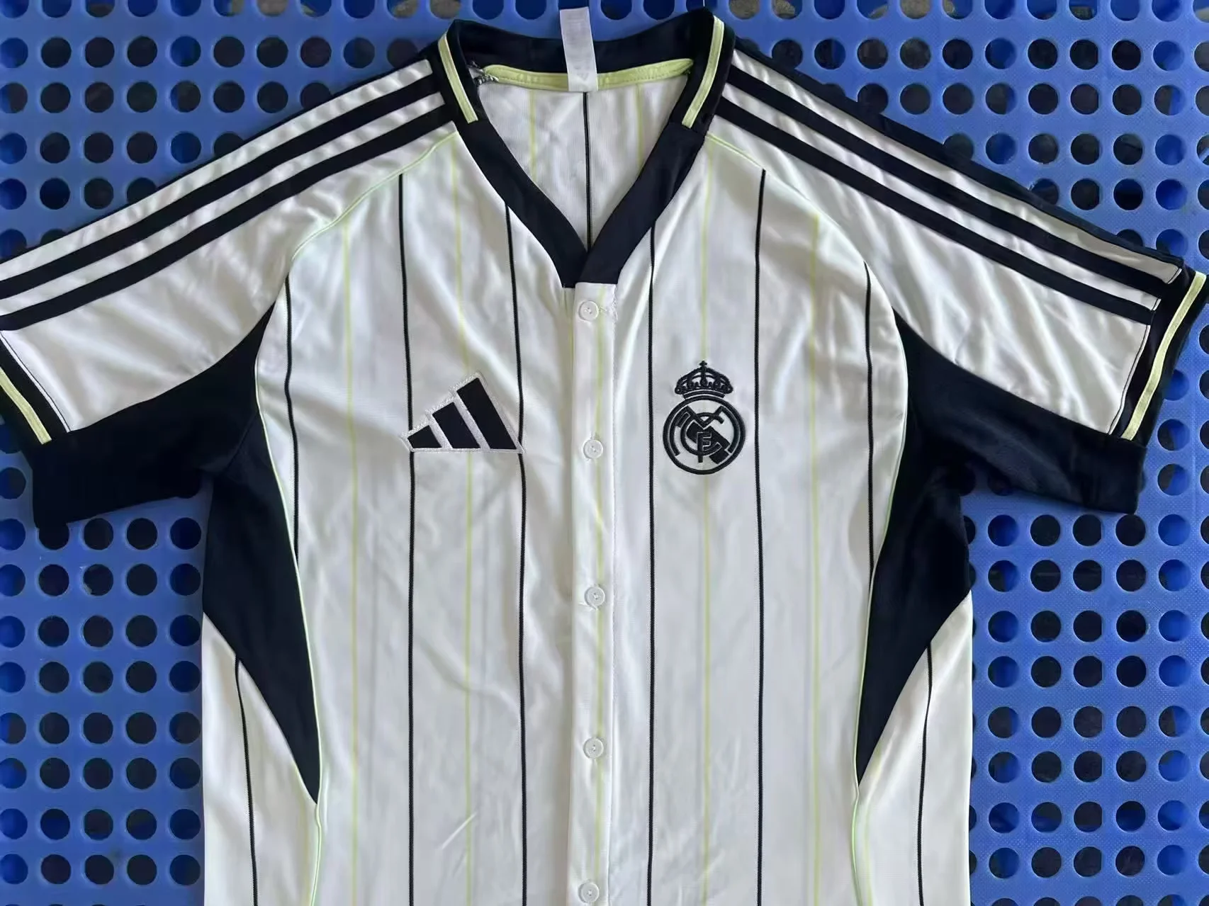 2025-26 Real Madrid home Baseball Uniform White jersey 1:1