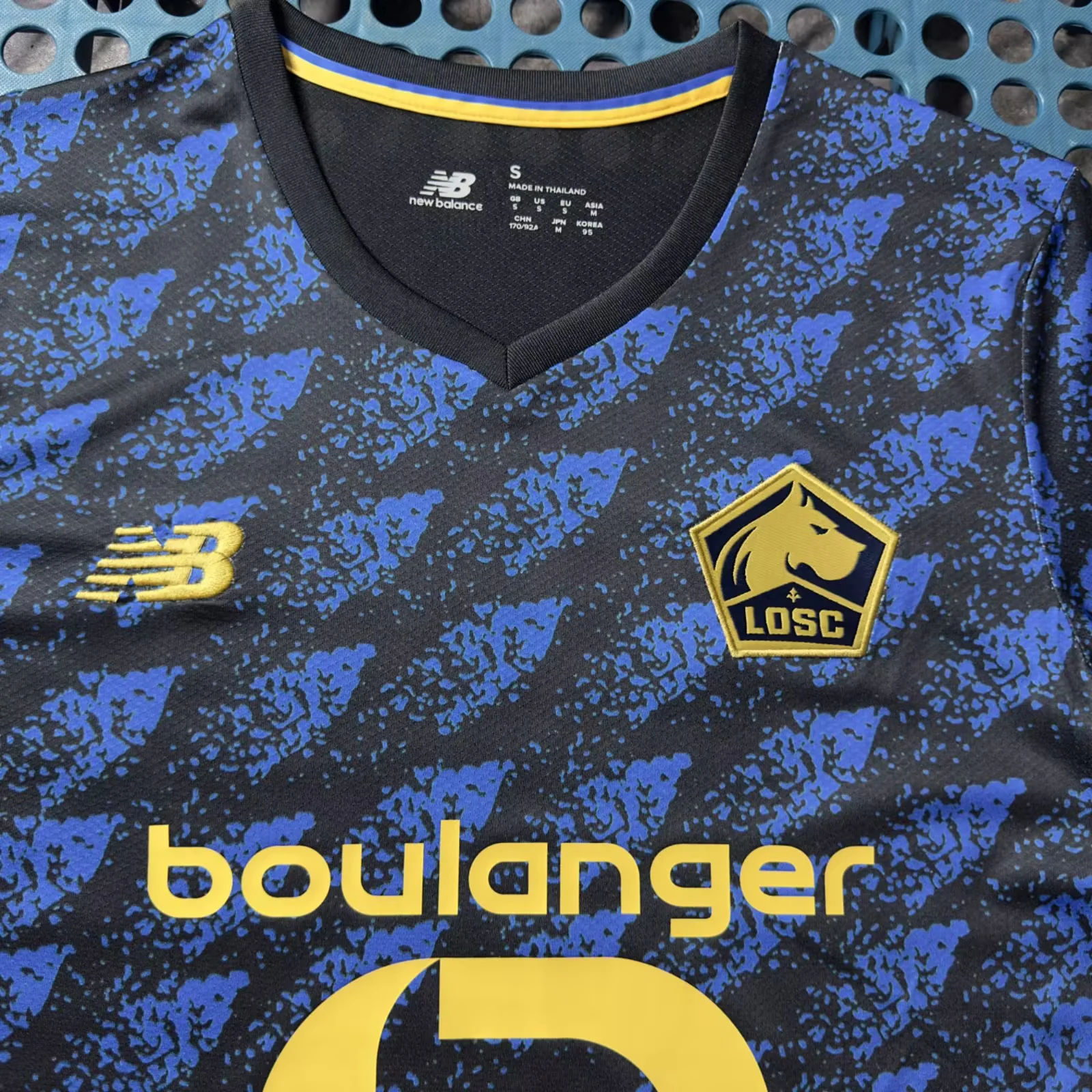 2025_Lille third Away Blue Soccer Jersey