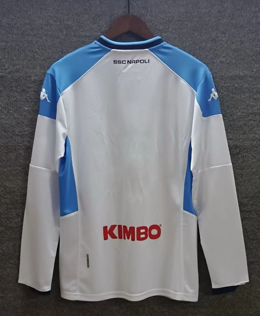 2019 Retro Napoli Long levver White Football Shirt 1:1 Thai Quality Set