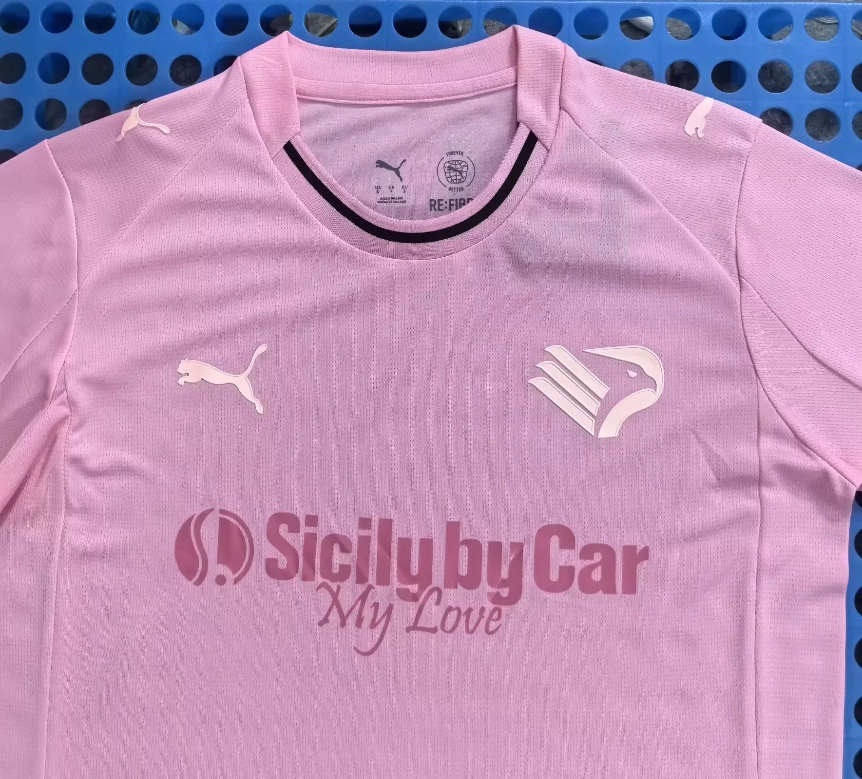 2025 Palermo Home Pink Soccer Jersey 1:1 Thai Quality