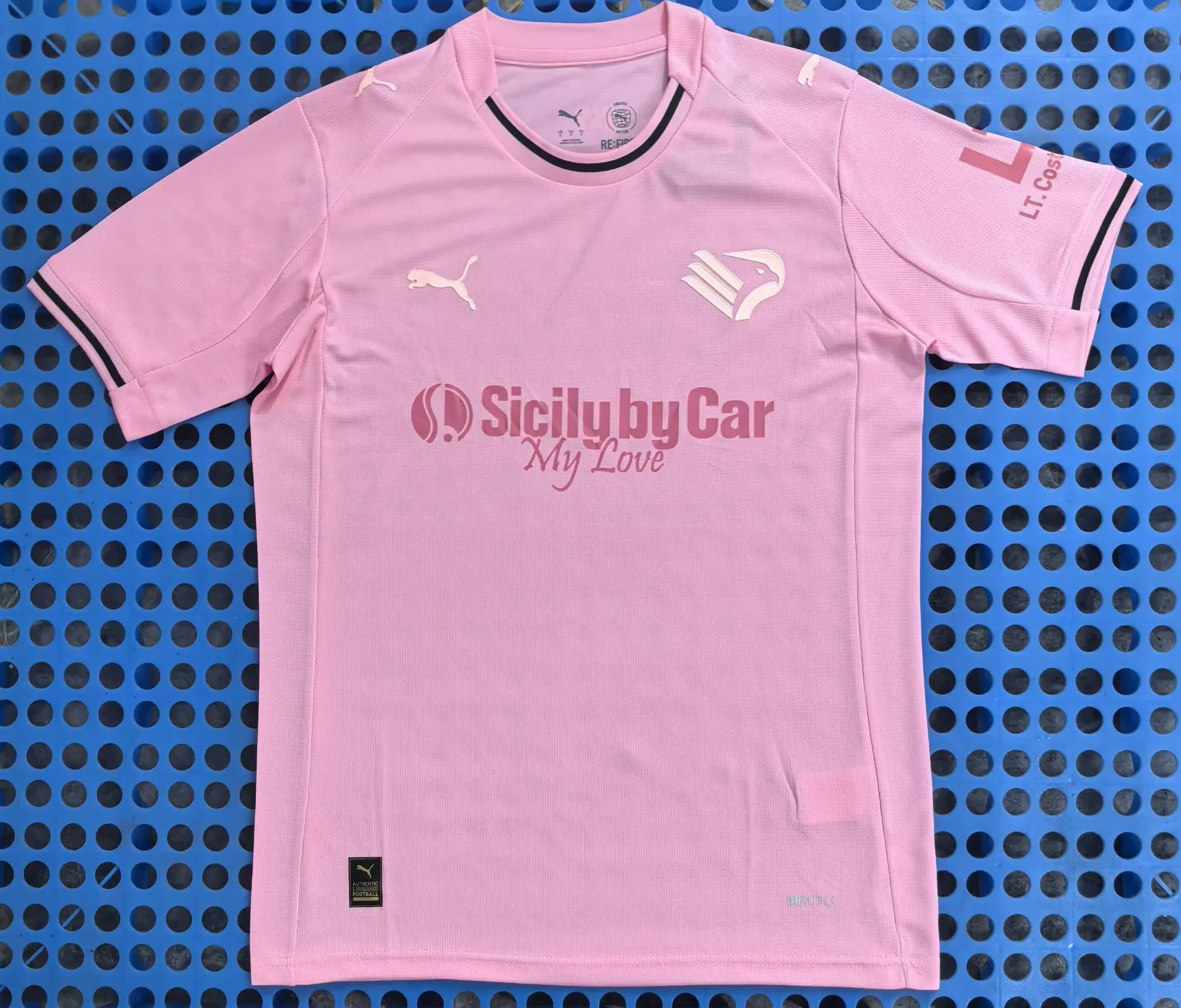 2025 Palermo Home Pink Soccer Jersey 1:1 Thai Quality