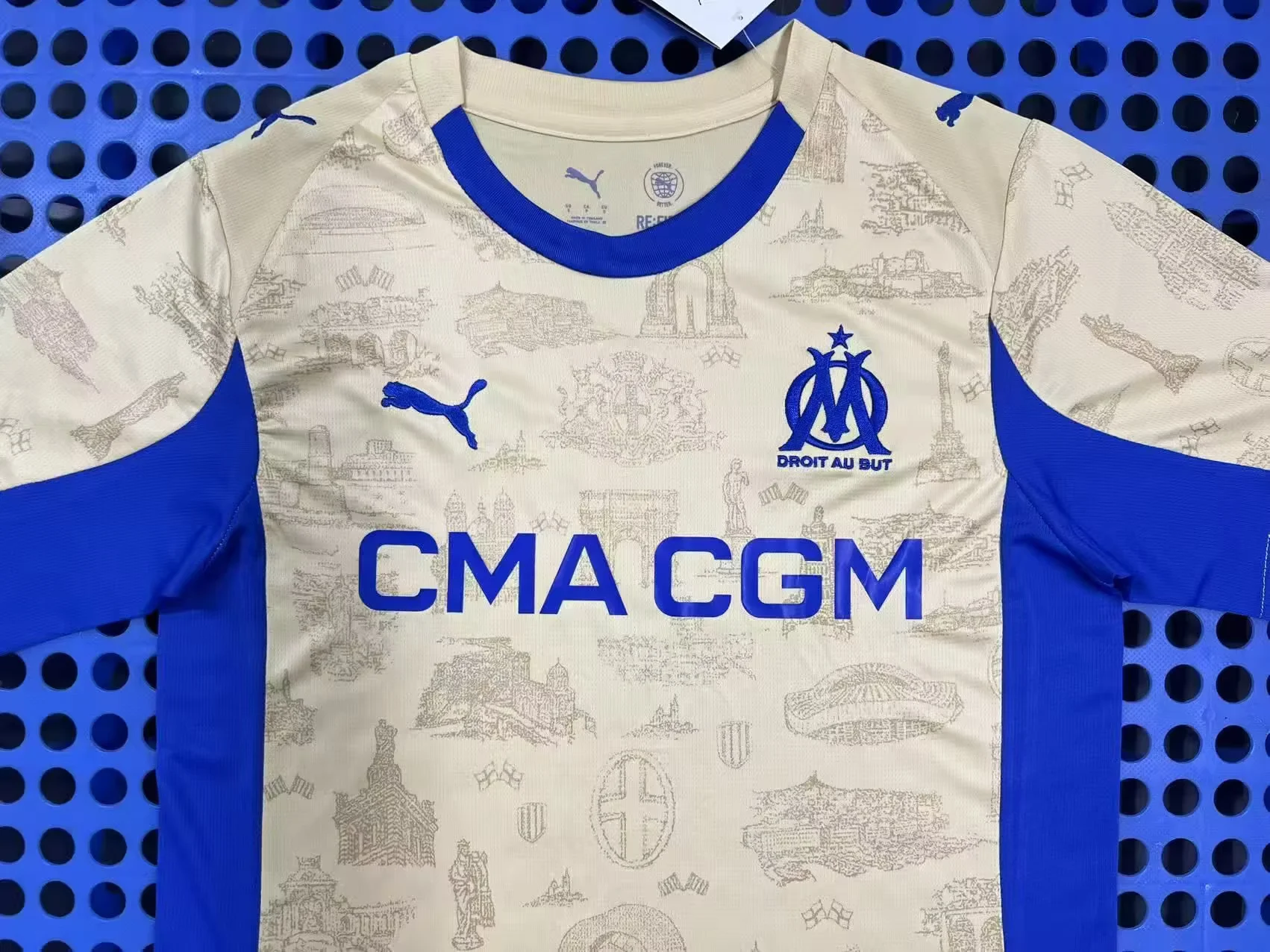 2025-26 Olympique de Marseille third Away White Football Shirt 1:1 Thai Quality
