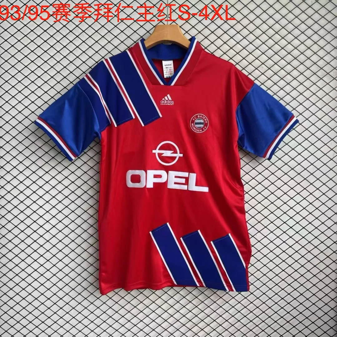 1993-95 Retro Bayern Munchen Home Red Soccer Jersey 1:1 Thai Quality
