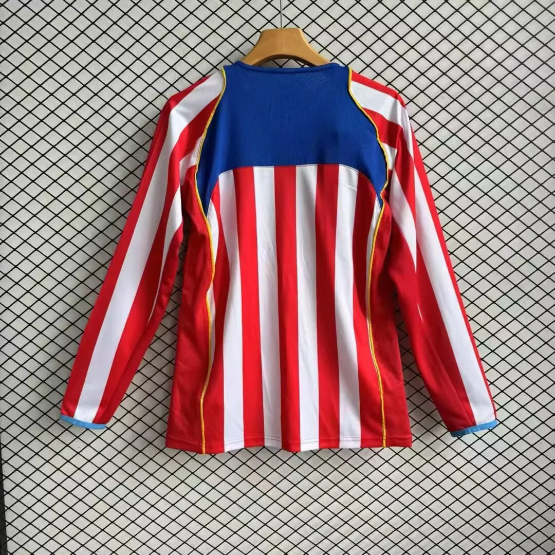 2004/2005 Retro Long Sleeve Barcelona Home Football Shirt 1:1 Thai Quality