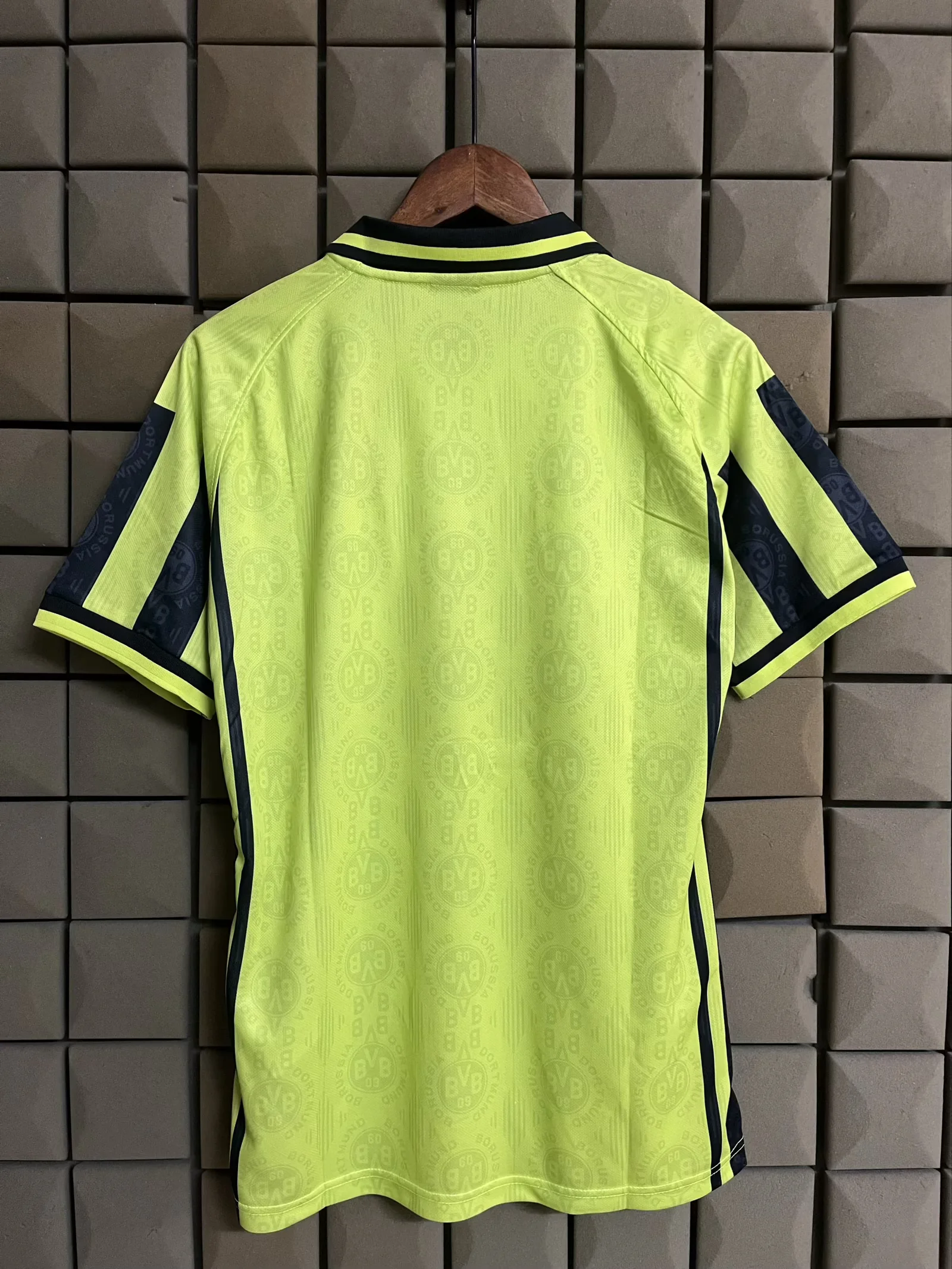 1996 Retro BVB Home Yellow Soccer Jersey 1:1 Thai Quality