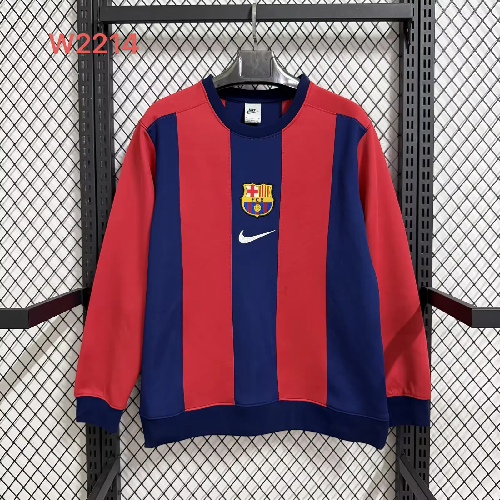2026/2027 Barcelona Long Zipped Jacket Red and Blue Football Shirt Set