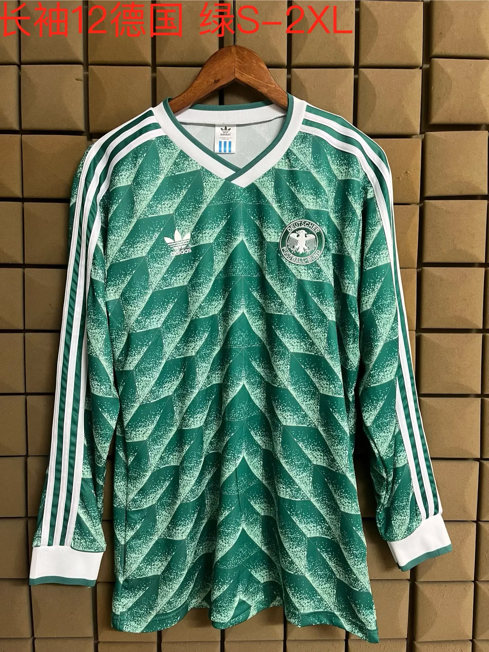 2012 Retro Long Sleeve Germany Home Red Flower Football Shirt 1:1 Thai Quality