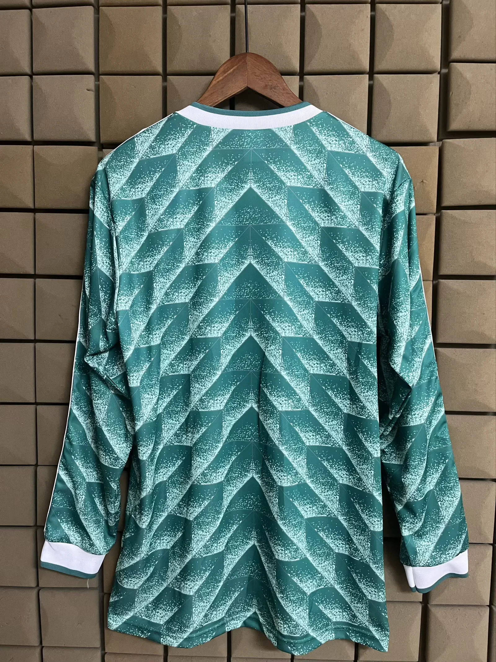 2012 Retro Long Sleeve Germany Home Red Flower Football Shirt 1:1 Thai Quality