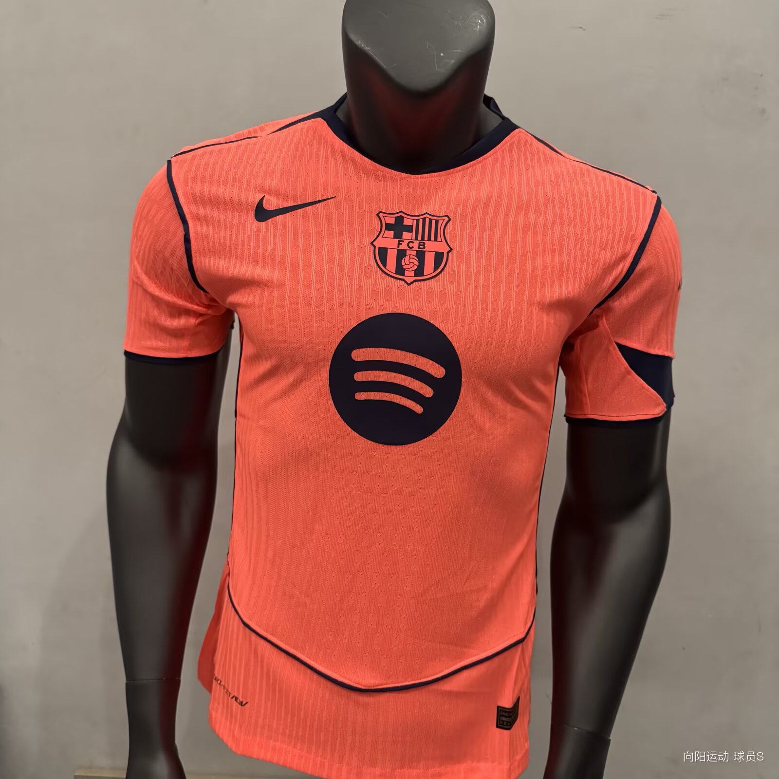 2025-26 Player Version Barcelona third  Away Orange Football Shirt 1:1 Thai Quality
