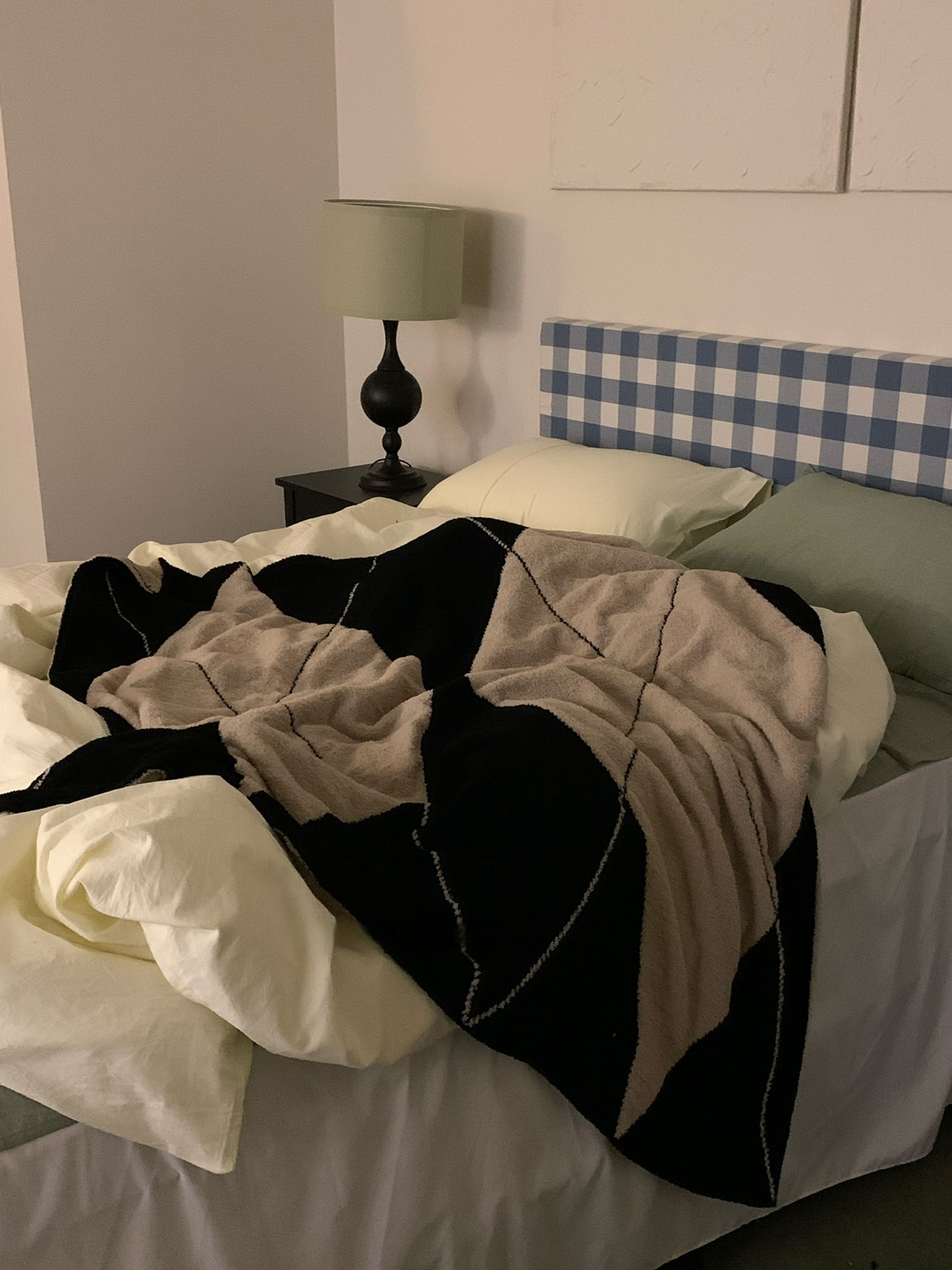 Instagrammable Black & White Reversible Throw