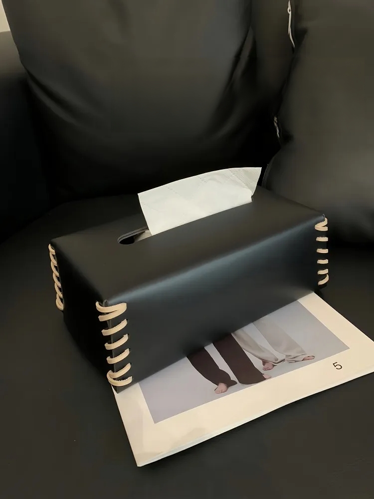 Artisanal Leather Tissue Cover