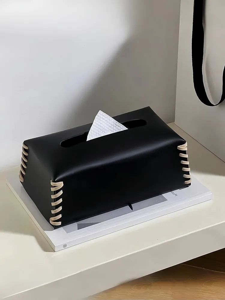 Artisanal Leather Tissue Cover